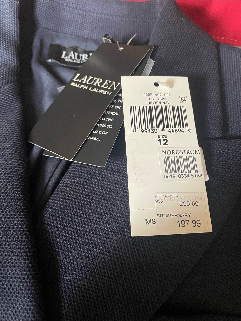 Lauren Ralph Lauren Navy Double-Breasted Crest Patch Blazer - Picture 4 of 5